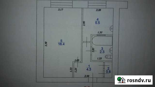 1-комнатная квартира, 30 м², 5/5 эт. на продажу в Магадане Магадан - изображение 1
