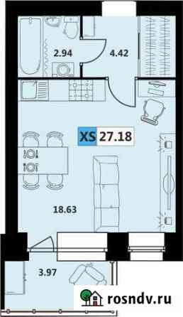 Квартира-студия, 27 м², 3/5 эт. на продажу в Северодвинске Северодвинск