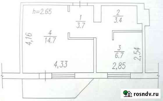 1-комнатная квартира, 28 м², 6/9 эт. на продажу в Междуреченске Кемеровской области Междуреченск