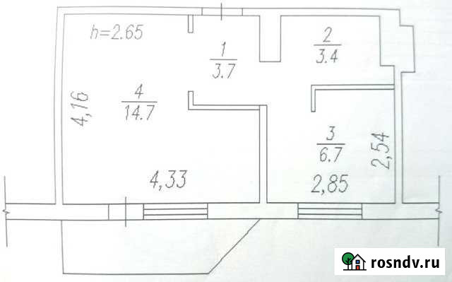 1-комнатная квартира, 28 м², 6/9 эт. на продажу в Междуреченске Кемеровской области Междуреченск - изображение 1