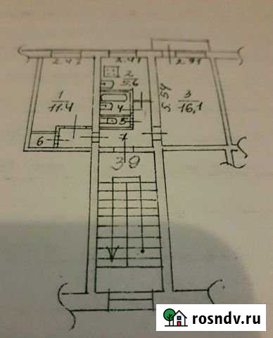 2-комнатная квартира, 43 м², 4/4 эт. на продажу в Боровске Боровск - изображение 1