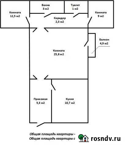 3-комнатная квартира, 74 м², 3/9 эт. на продажу в Шуе Ивановской области Шуя - изображение 1