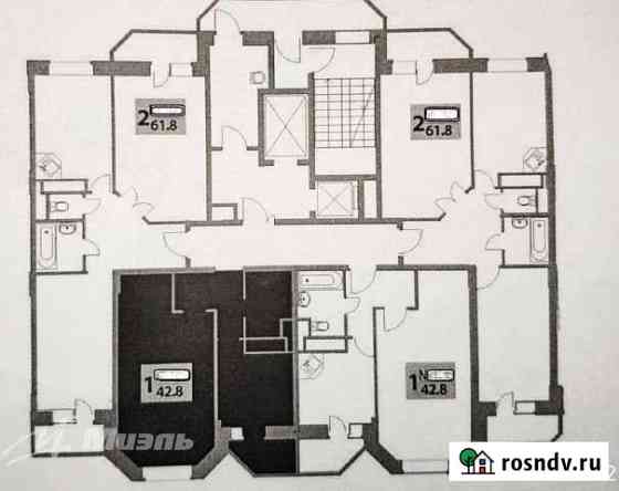 1-комнатная квартира, 42 м², 12/14 эт. на продажу в Звенигороде Звенигород