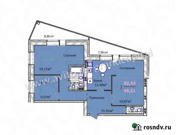 3-комнатная квартира, 82 м², 3/7 эт. на продажу в Ульяновске Ульяновск