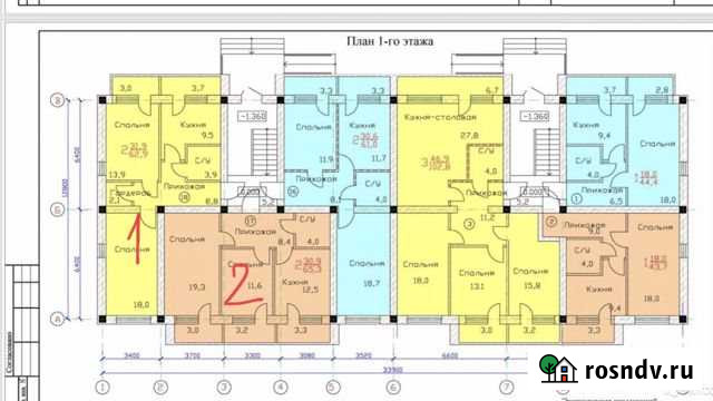 2-комнатная квартира, 65 м², 2/5 эт. на продажу в Нарткале Нарткала - изображение 1