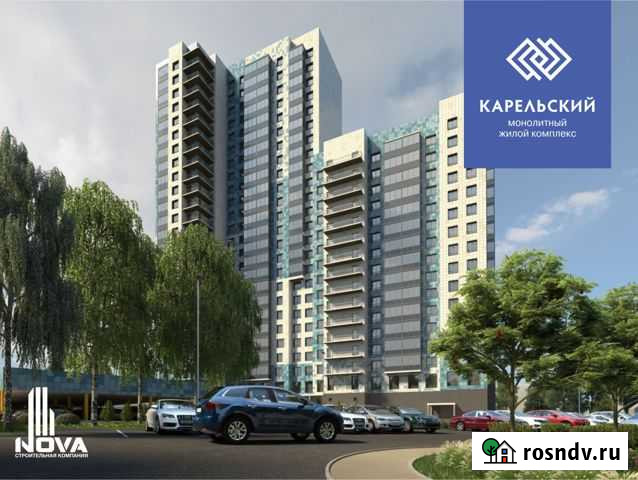 2-комнатная квартира, 40 м², 15/25 эт. на продажу в Петрозаводске Петрозаводск - изображение 1