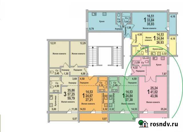 1-комнатная квартира, 43 м², 10/10 эт. на продажу в Рощино Челябинской области Рощино - изображение 1