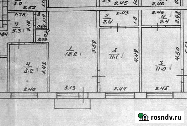 3-комнатная квартира, 55 м², 4/5 эт. на продажу в Зеленогорске Зеленогорск - изображение 1