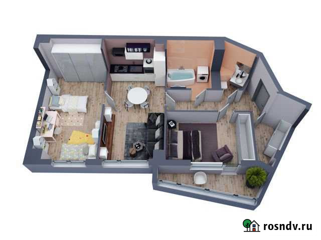 2-комнатная квартира, 64 м², 3/19 эт. на продажу в Батайске Батайск - изображение 1