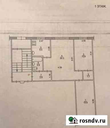 3-комнатная квартира, 58 м², 1/5 эт. на продажу в Егорьевске Егорьевск