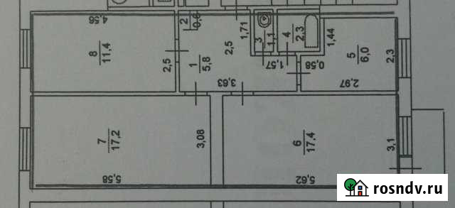 3-комнатная квартира, 61 м², 2/3 эт. на продажу в Горбатове Горбатов - изображение 1