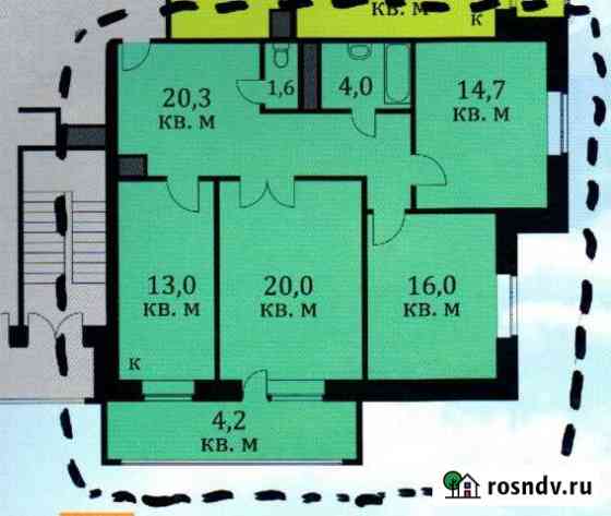 3-комнатная квартира, 88 м², 8/14 эт. на продажу в Дубне Московской области Дубна