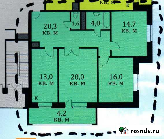 3-комнатная квартира, 88 м², 8/14 эт. на продажу в Дубне Московской области Дубна - изображение 1