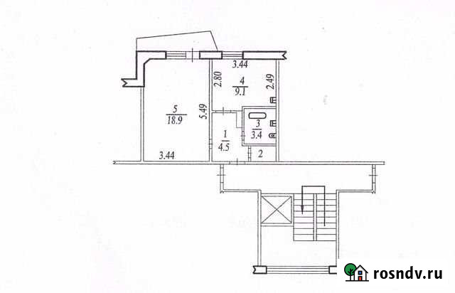 1-комнатная квартира, 37 м², 5/9 эт. на продажу в Кольцово Кольцово - изображение 1