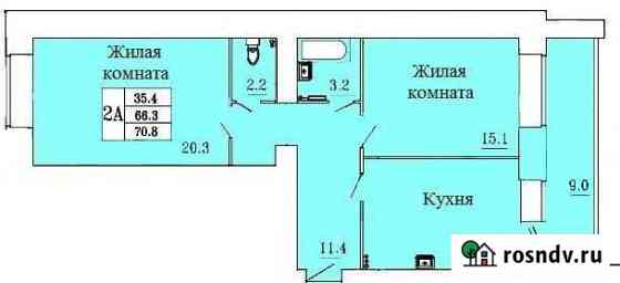 2-комнатная квартира, 70 м², 9/16 эт. на продажу в Чебоксарах Чебоксары