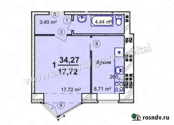 1-комнатная квартира, 34 м², 2/6 эт. на продажу в Ульяновске Ульяновск