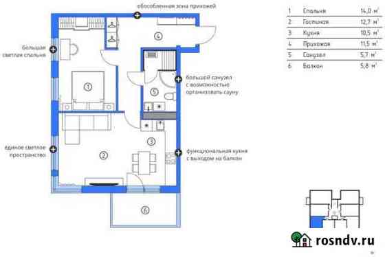 2-комнатная квартира, 60 м², 4/5 эт. на продажу в Петрозаводске Петрозаводск