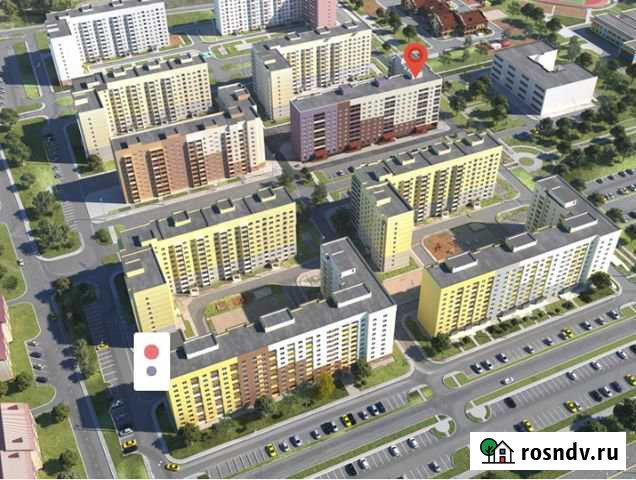 2-комнатная квартира, 54 м², 5/10 эт. на продажу в Засечном Засечное - изображение 1