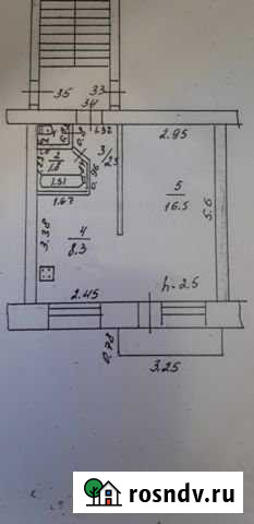 1-комнатная квартира, 29 м², 5/5 эт. на продажу в Касимове Касимов - изображение 1