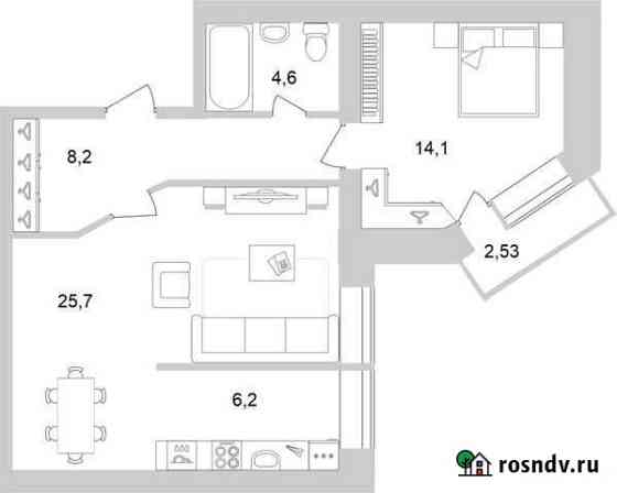 2-комнатная квартира, 61 м², 3/3 эт. на продажу в Ульяновске Ульяновск