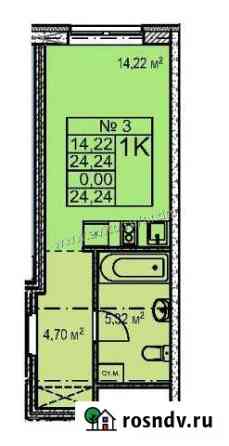 Квартира-студия, 24 м², 1/17 эт. на продажу в Нижнем Новгороде Нижний Новгород
