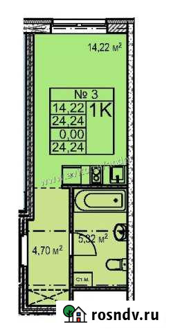 Квартира-студия, 24 м², 1/17 эт. на продажу в Нижнем Новгороде Нижний Новгород - изображение 1