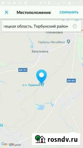 Участок СНТ, ДНП 750 сот. на продажу в Тербунах Тербуны - изображение 1