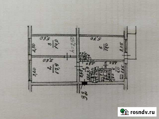 3-комнатная квартира, 63 м², 3/5 эт. на продажу в Лениногорске Лениногорск - изображение 1
