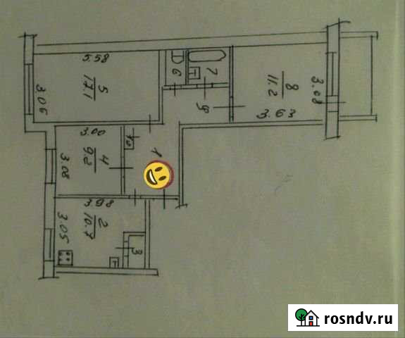 3-комнатная квартира, 65 м², 1/5 эт. на продажу в Дзержинске Дзержинск - изображение 1