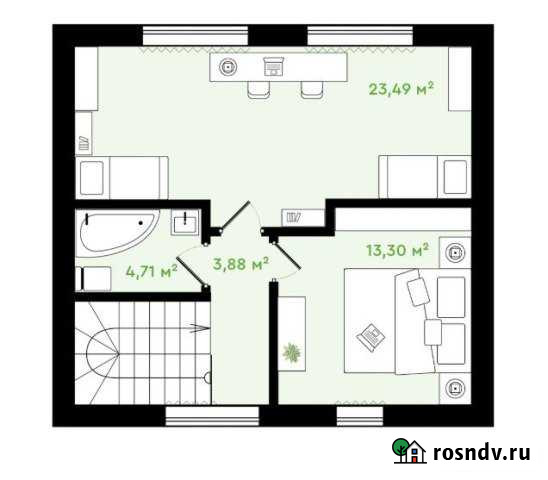 Таунхаус 106 м² на участке 4 сот. на продажу в Тюмени Тюмень - изображение 1