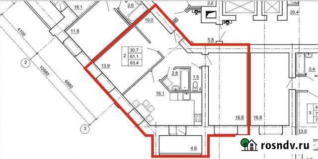 2-комнатная квартира, 63 м², 2/12 эт. на продажу в Костроме Кострома - изображение 1