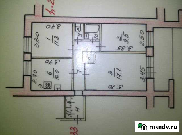 3-комнатная квартира, 63 м², 4/16 эт. на продажу в Рыбинске Рыбинск - изображение 1