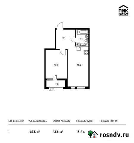 1-комнатная квартира, 45 м², 20/22 эт. на продажу в Обнинске Обнинск - изображение 1
