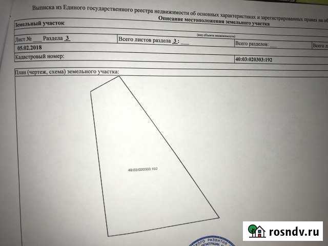 Участок ИЖС 11 сот. на продажу в Боровске Боровск - изображение 1