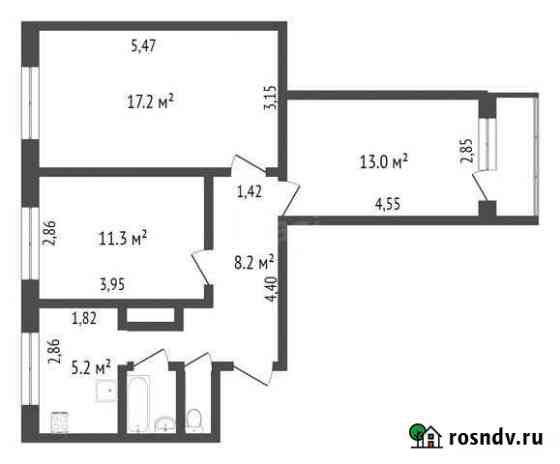 3-комнатная квартира, 58 м², 2/9 эт. на продажу в Новом Уренгое Новый Уренгой