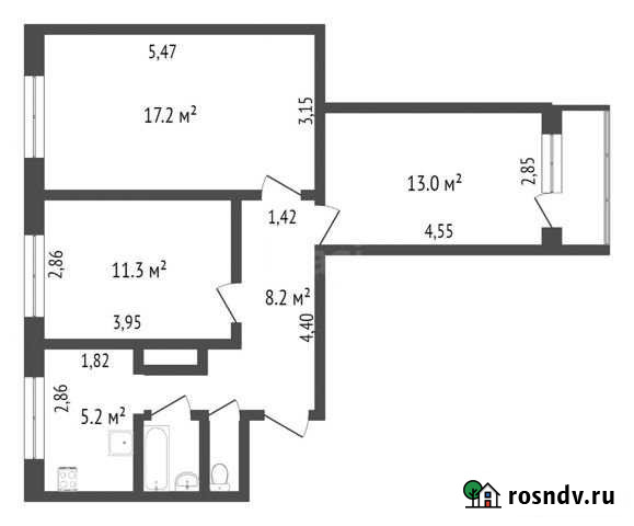 3-комнатная квартира, 58 м², 2/9 эт. на продажу в Новом Уренгое Новый Уренгой - изображение 1