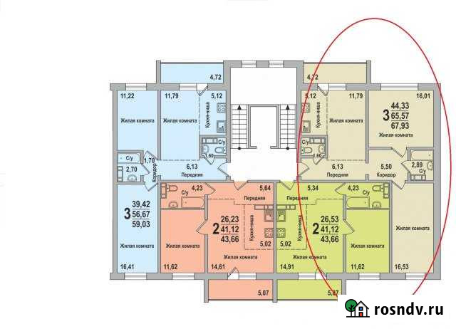 2-комнатная квартира, 68 м², 2/10 эт. на продажу в Рощино Челябинской области Рощино - изображение 1