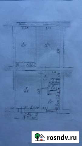 3-комнатная квартира, 62 м², 5/5 эт. на продажу в Евпатории Евпатория - изображение 1