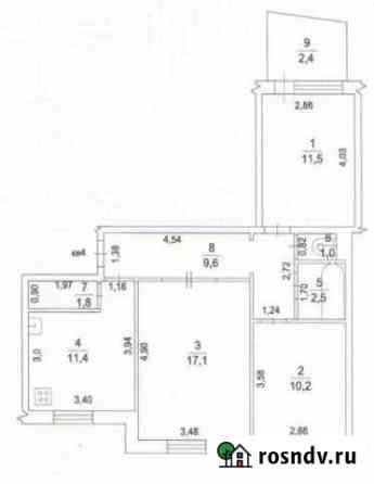 3-комнатная квартира, 67 м², 1/5 эт. на продажу в Волоколамске Волоколамск