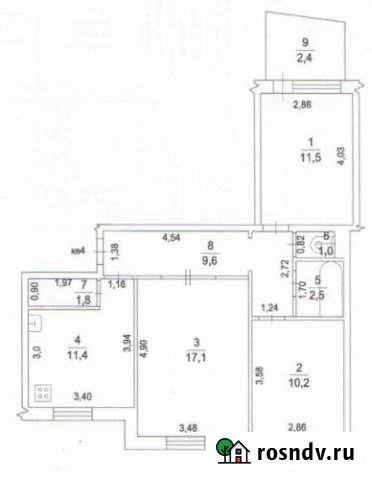 3-комнатная квартира, 67 м², 1/5 эт. на продажу в Волоколамске Волоколамск - изображение 1