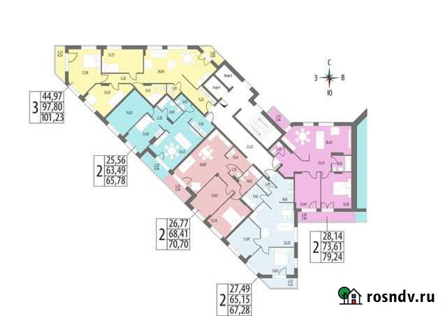 3-комнатная квартира, 67 м², 9/14 эт. на продажу в Кирове Киров - изображение 1