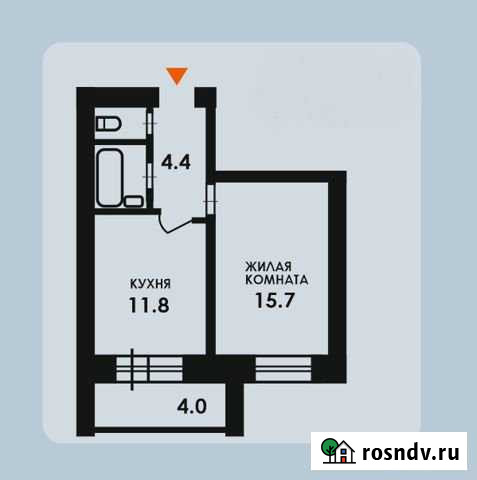 1-комнатная квартира, 38 м², 6/9 эт. на продажу в Благовещенске Благовещенск - изображение 1