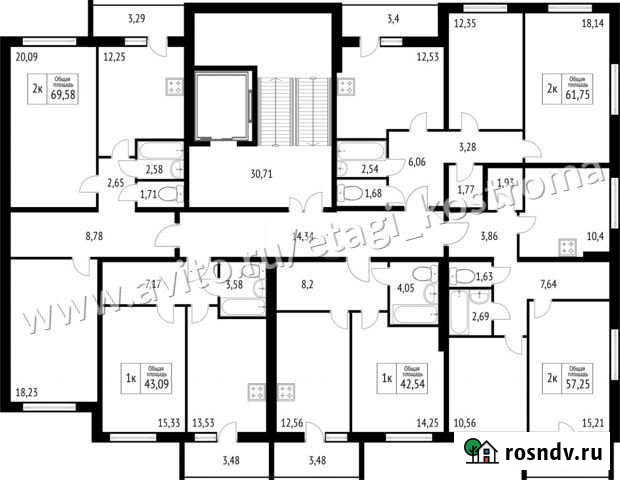 2-комнатная квартира, 69 м², 5/9 эт. на продажу в Костроме Кострома - изображение 1