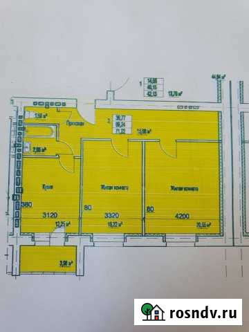 2-комнатная квартира, 71 м², 3/9 эт. на продажу в Тамбове Тамбов - изображение 1
