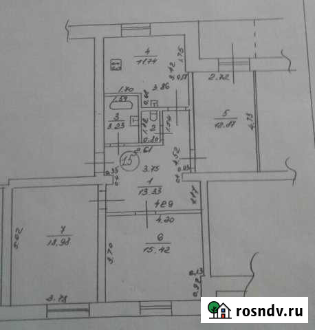 3-комнатная квартира, 76 м², 4/5 эт. на продажу в Дзержинске Дзержинск - изображение 1