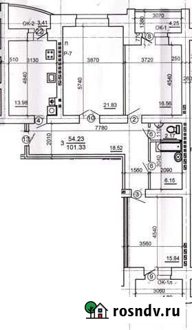 3-комнатная квартира, 101 м², 9/9 эт. на продажу в Ейске Ейск - изображение 1