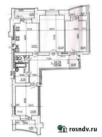 3-комнатная квартира, 103 м², 8/9 эт. на продажу в Ейске Ейск