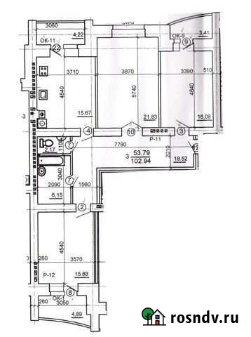 3-комнатная квартира, 103 м², 8/9 эт. на продажу в Ейске Ейск - изображение 1
