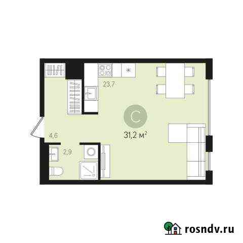 Квартира-студия, 31 м², 3/9 эт. на продажу в Екатеринбурге Екатеринбург