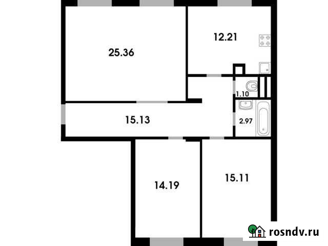 3-комнатная квартира, 86 м², 4/4 эт. на продажу в Лесном Городке Лесной Городок - изображение 1